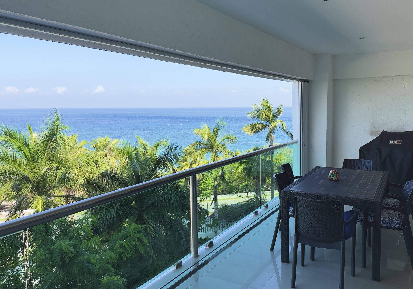 Spectacular ocean view from the balcony