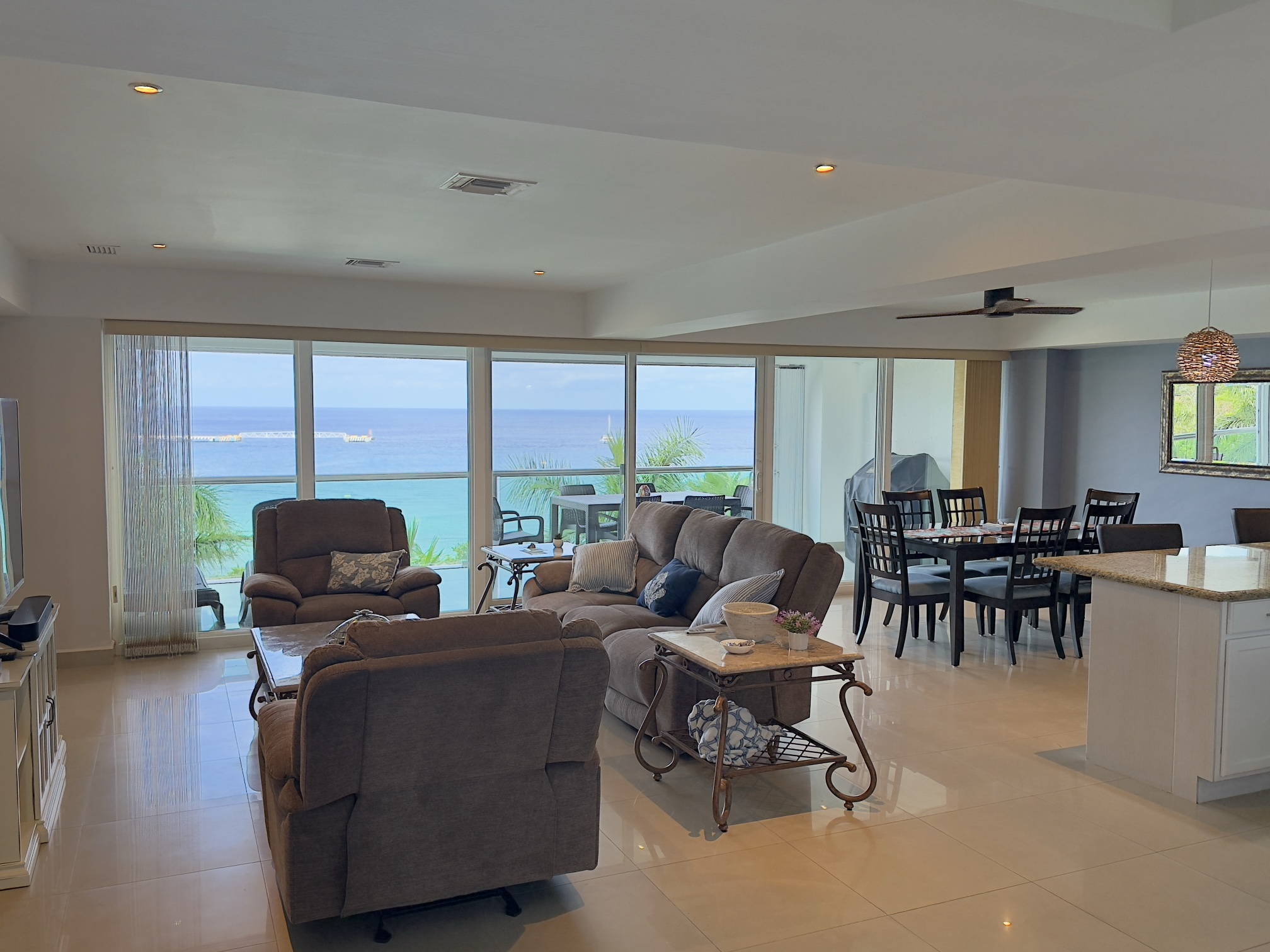 Spectacular ocean view from the balcony